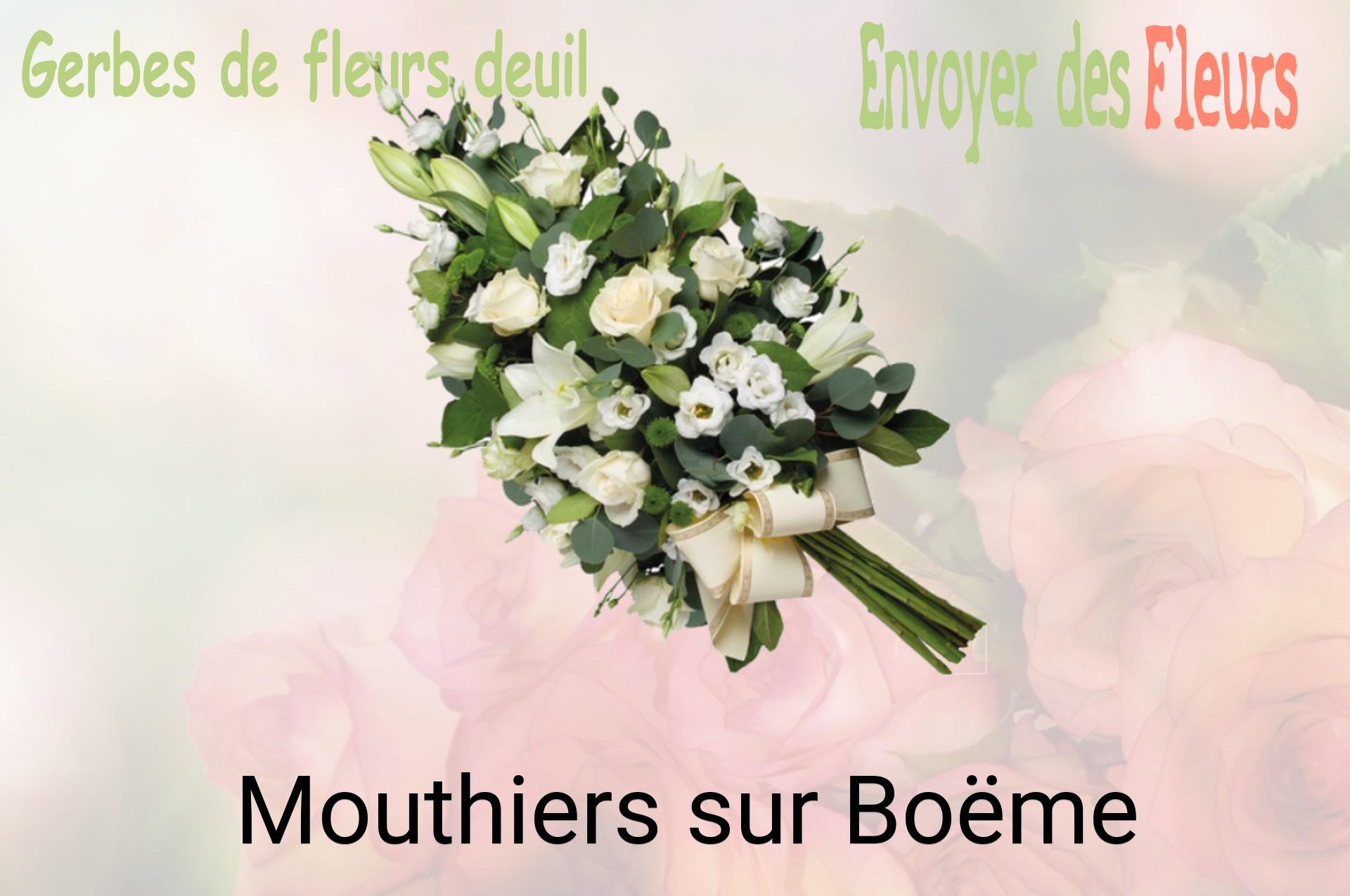Gerbe de fleurs de deuil livrée à Mouthiers-sur-Boëme